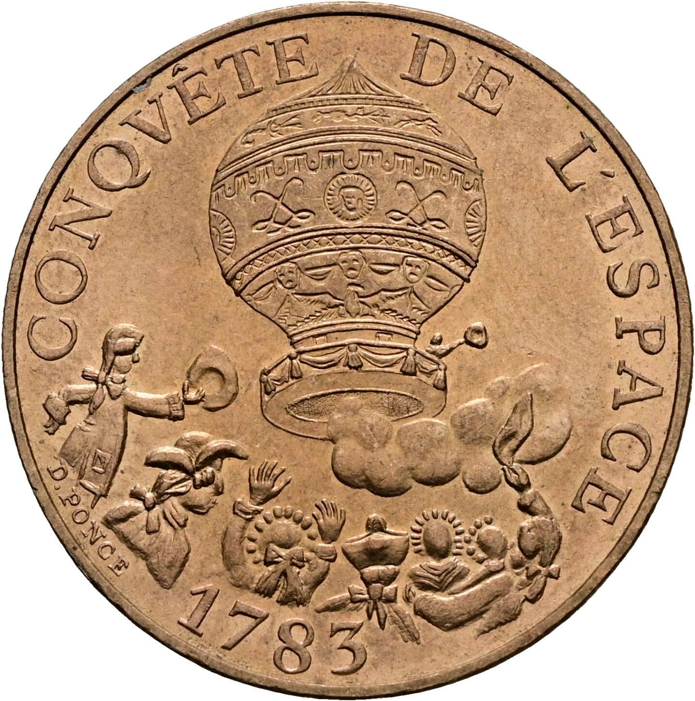 10 Francs 1983 – Rückseite