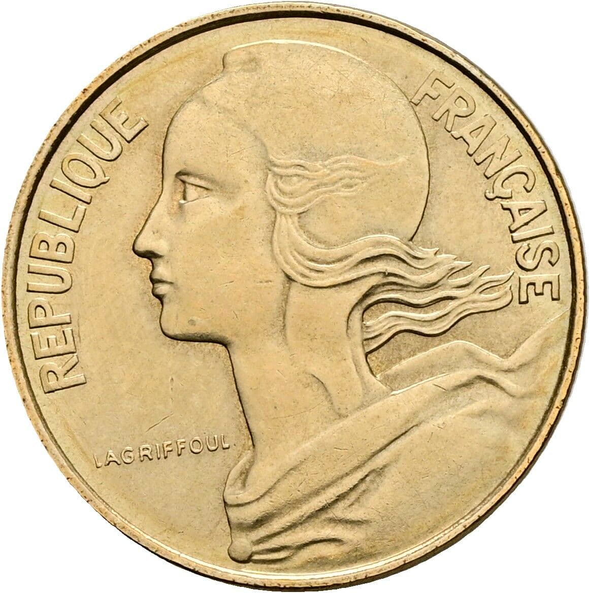 10 Centimes 1978 – Vorderseite