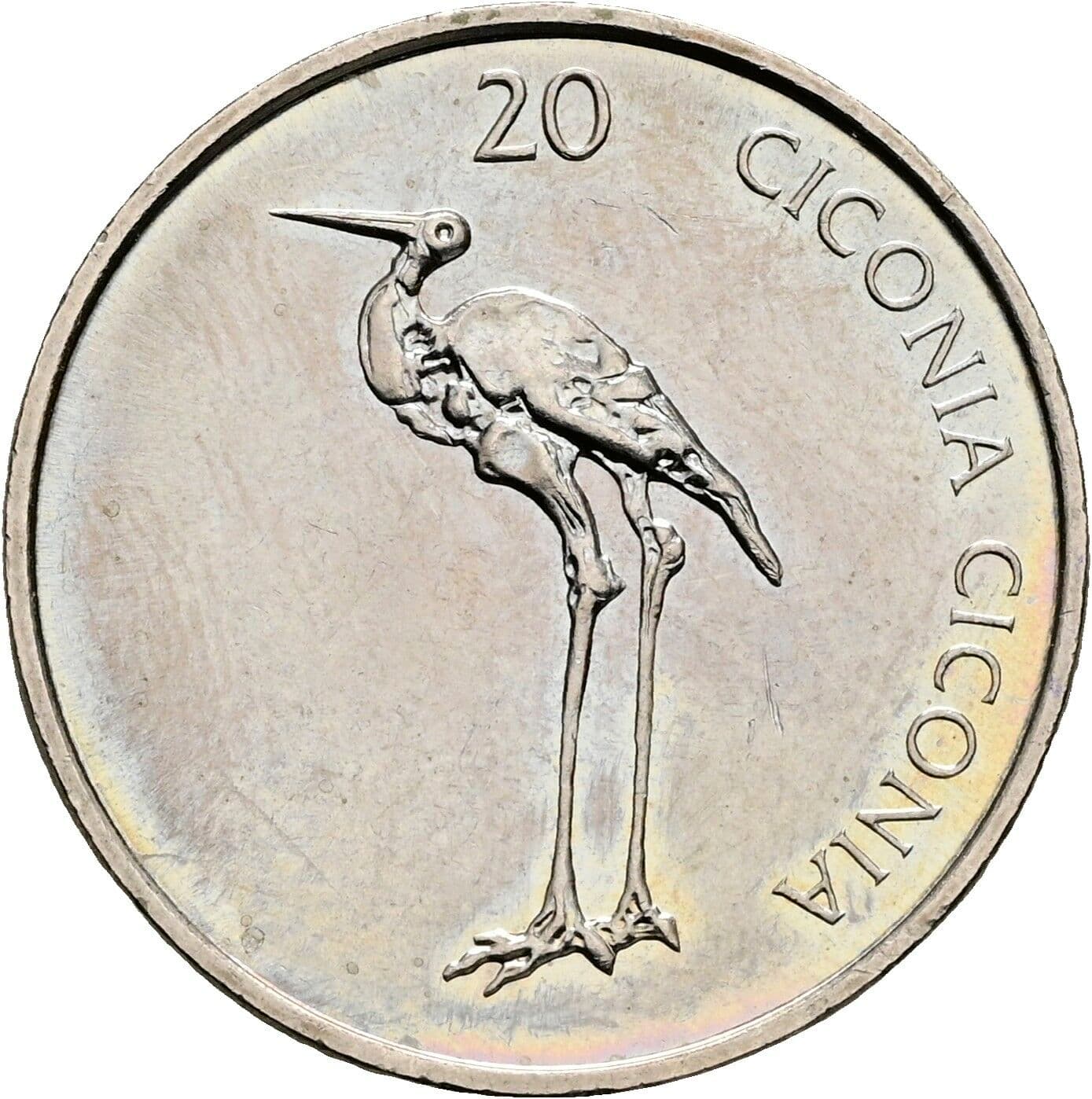 20 Tolarjev