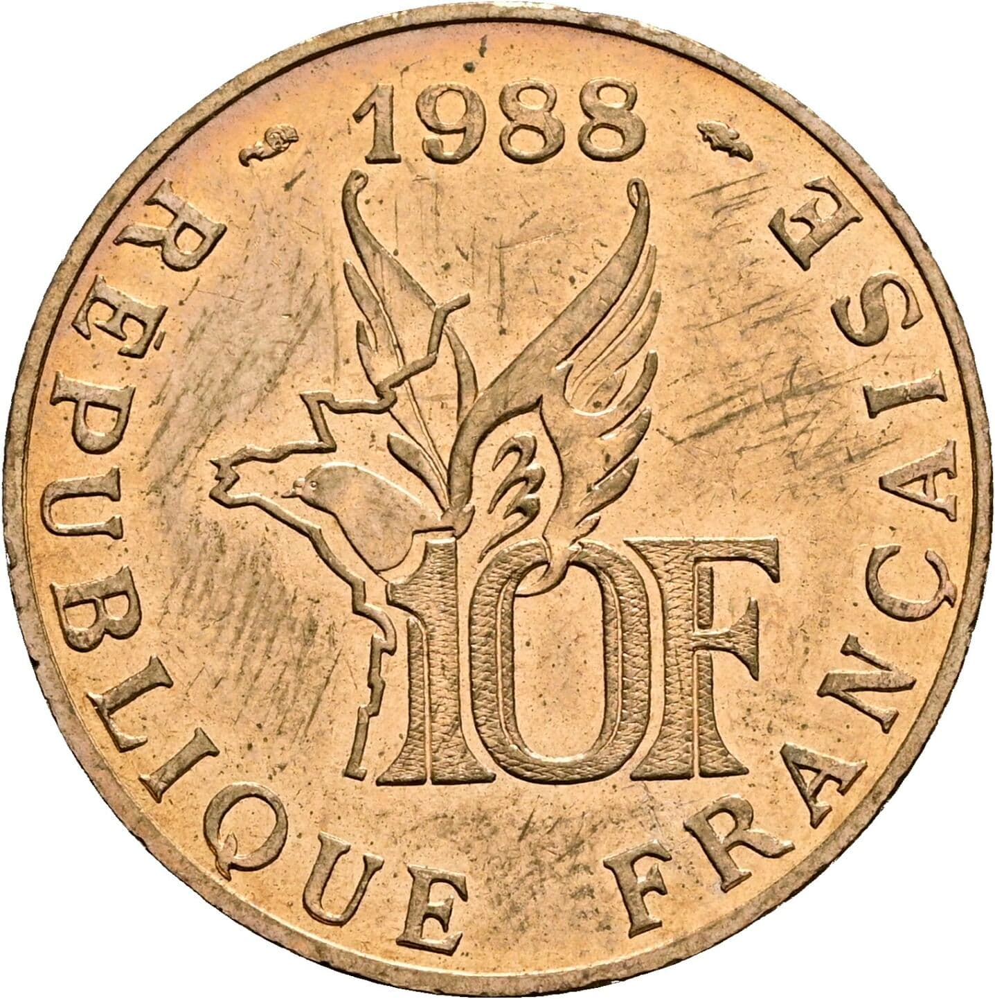 10 Francs 1988 – Vorderseite