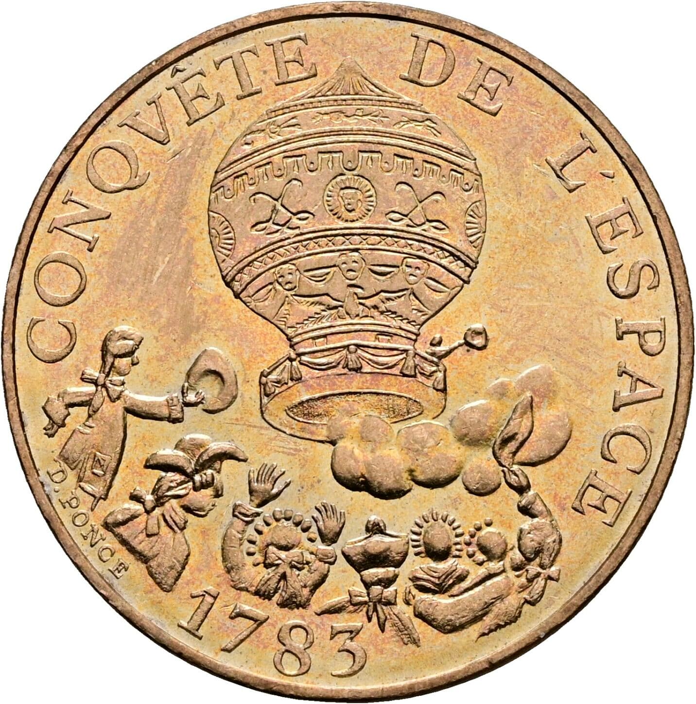10 Francs 1983 – Rückseite
