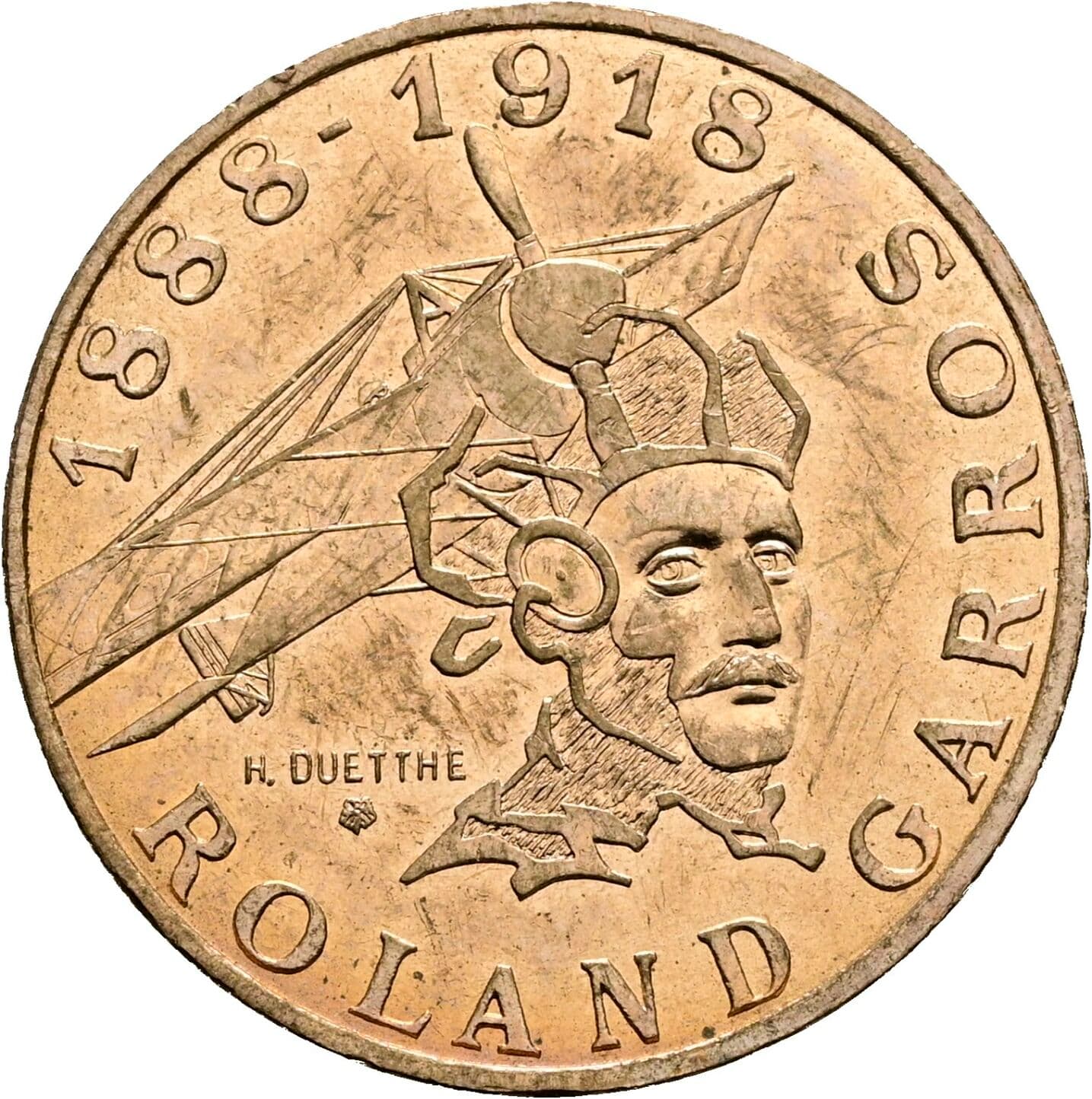 10 Francs 1988 – Rückseite
