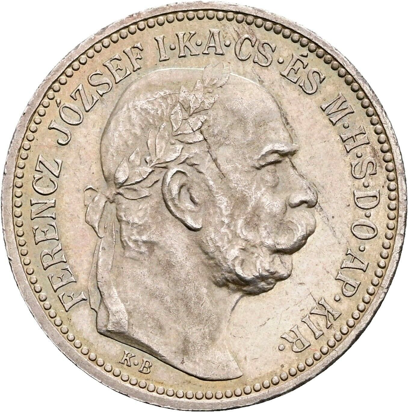 1 Korona Franz Joseph I. 1848-1916 1915 KB, Kremnitz – Vorderseite