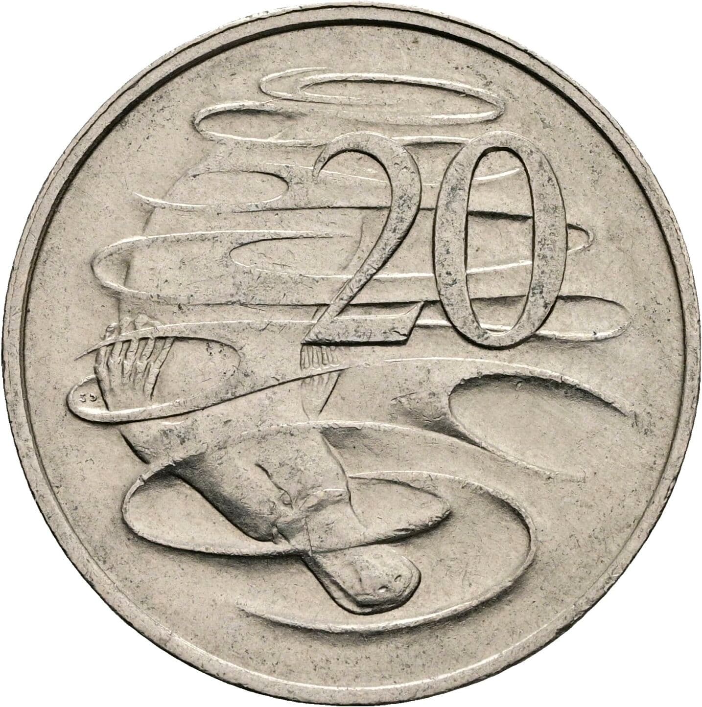 20 Cents Elisabeth II. 1952-2022 1966 – Rückseite