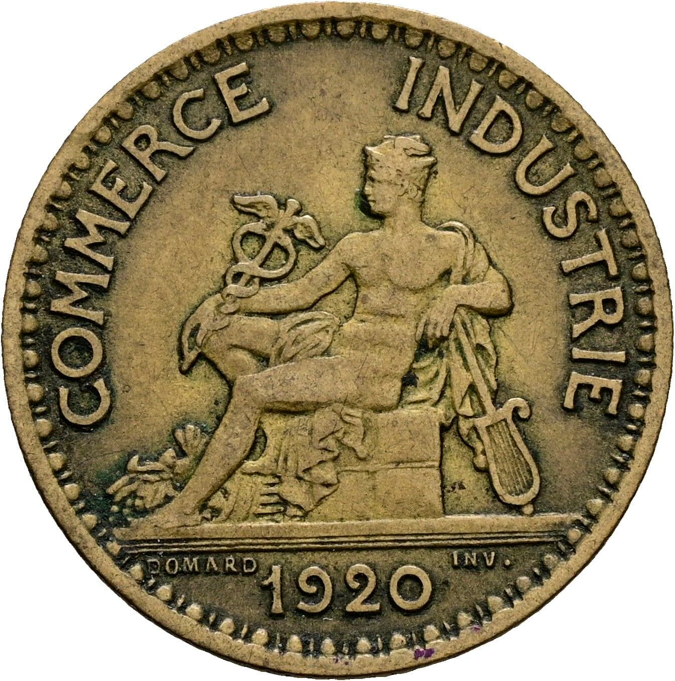 1 Franc 1920 – Rückseite