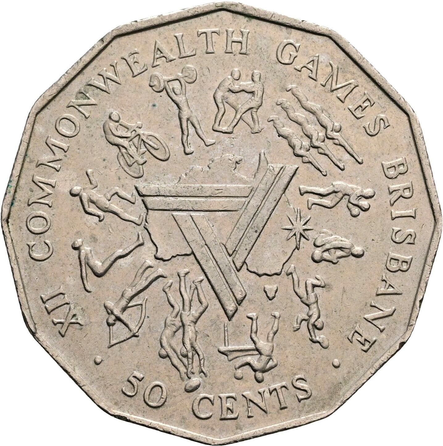 50 Cents Elisabeth II. 1952-2022 1982 – Rückseite