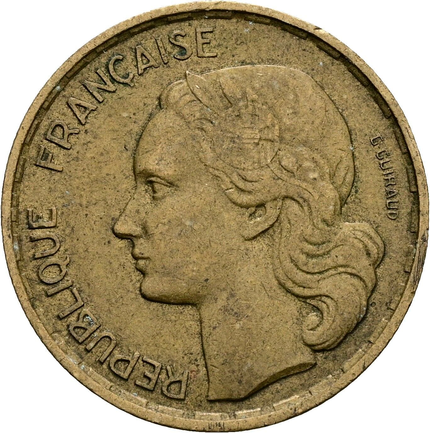 20 Francs 1953 – Vorderseite