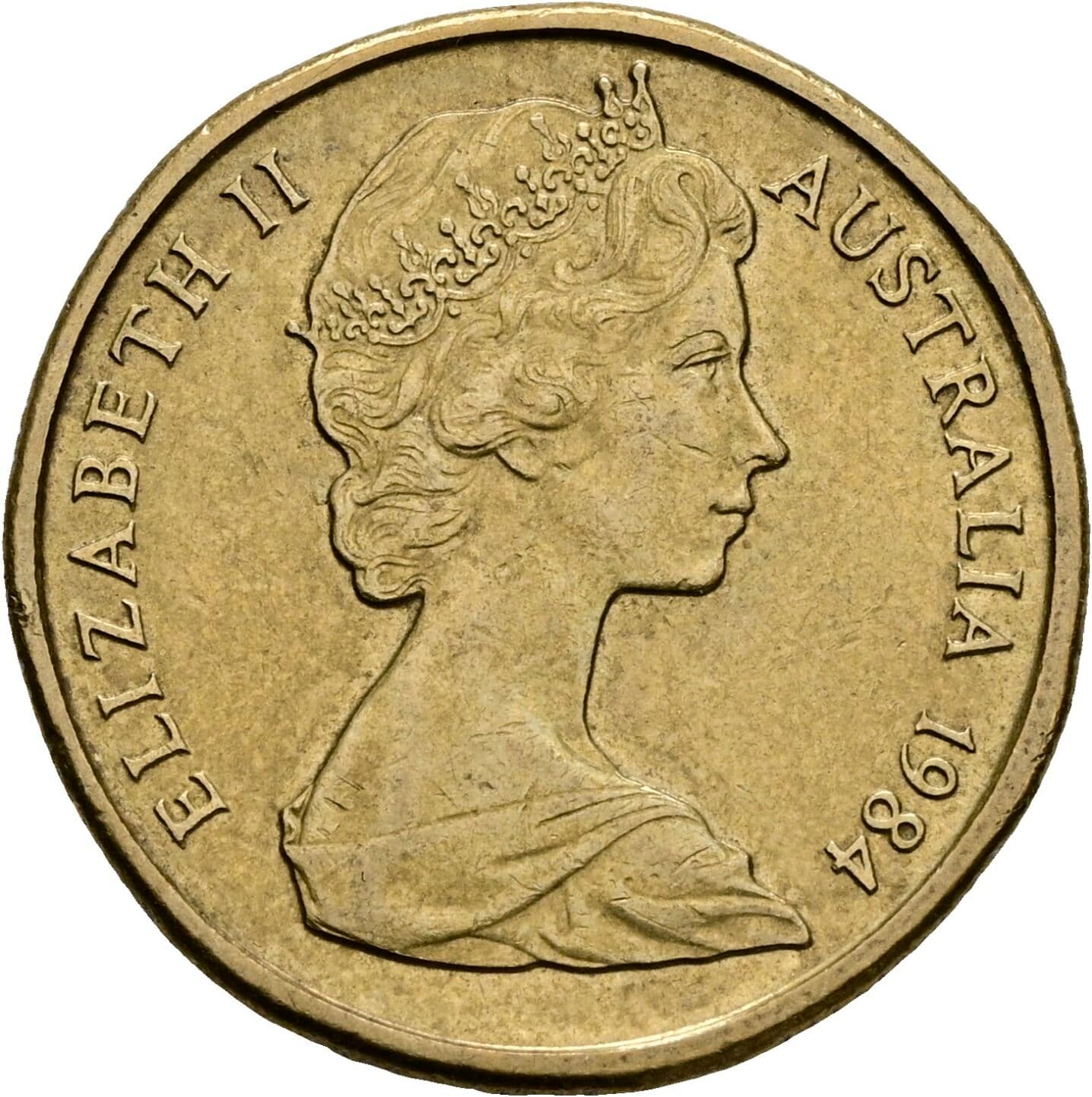 1 Dollar Elisabeth II. 1952-2022 1984 – Vorderseite