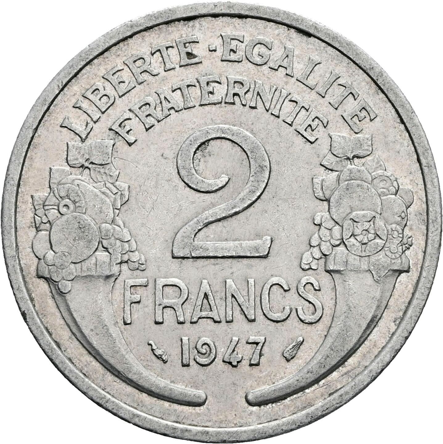2 Francs 1947 – Vorderseite
