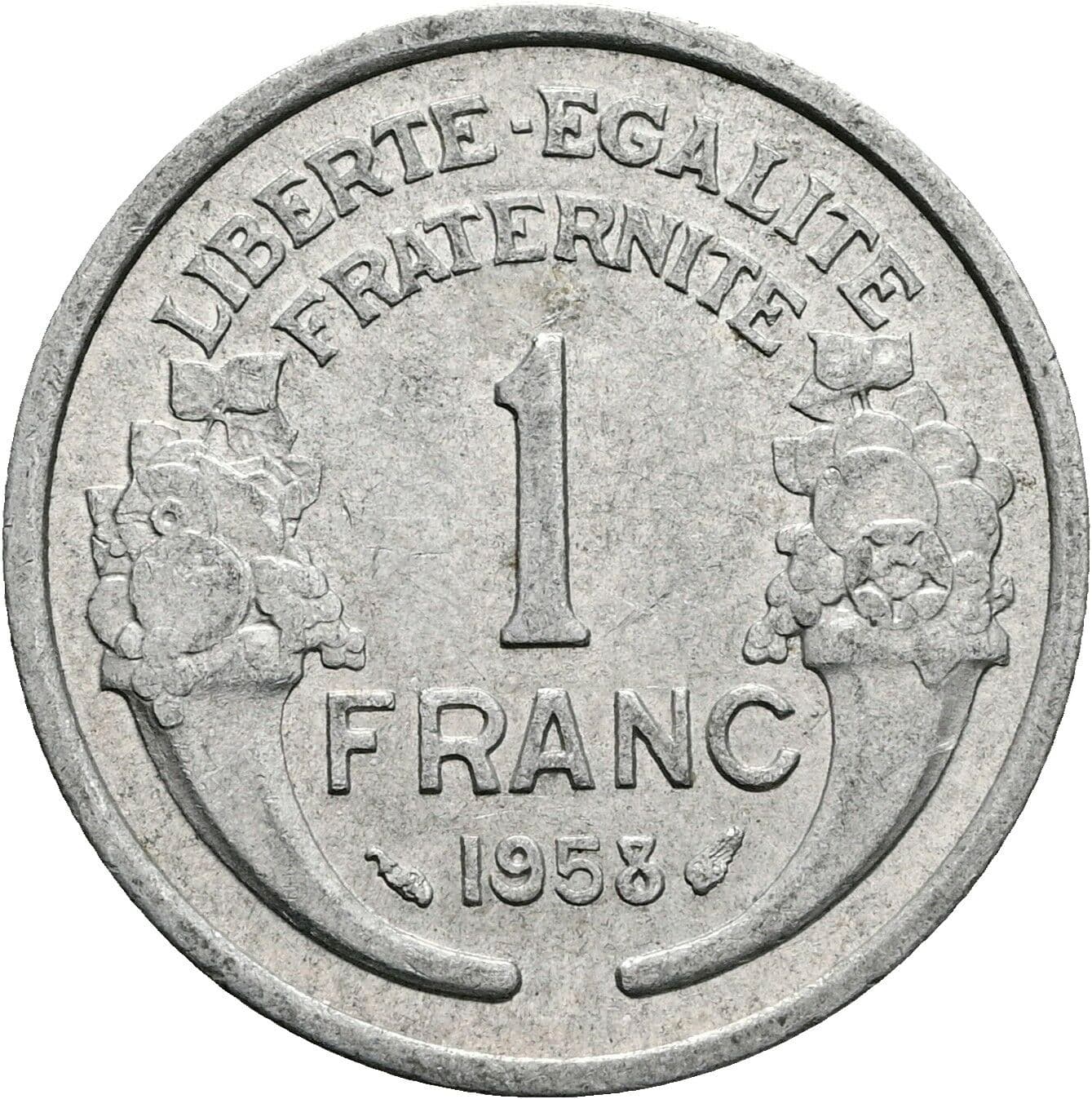 1 Franc 1958 – Vorderseite