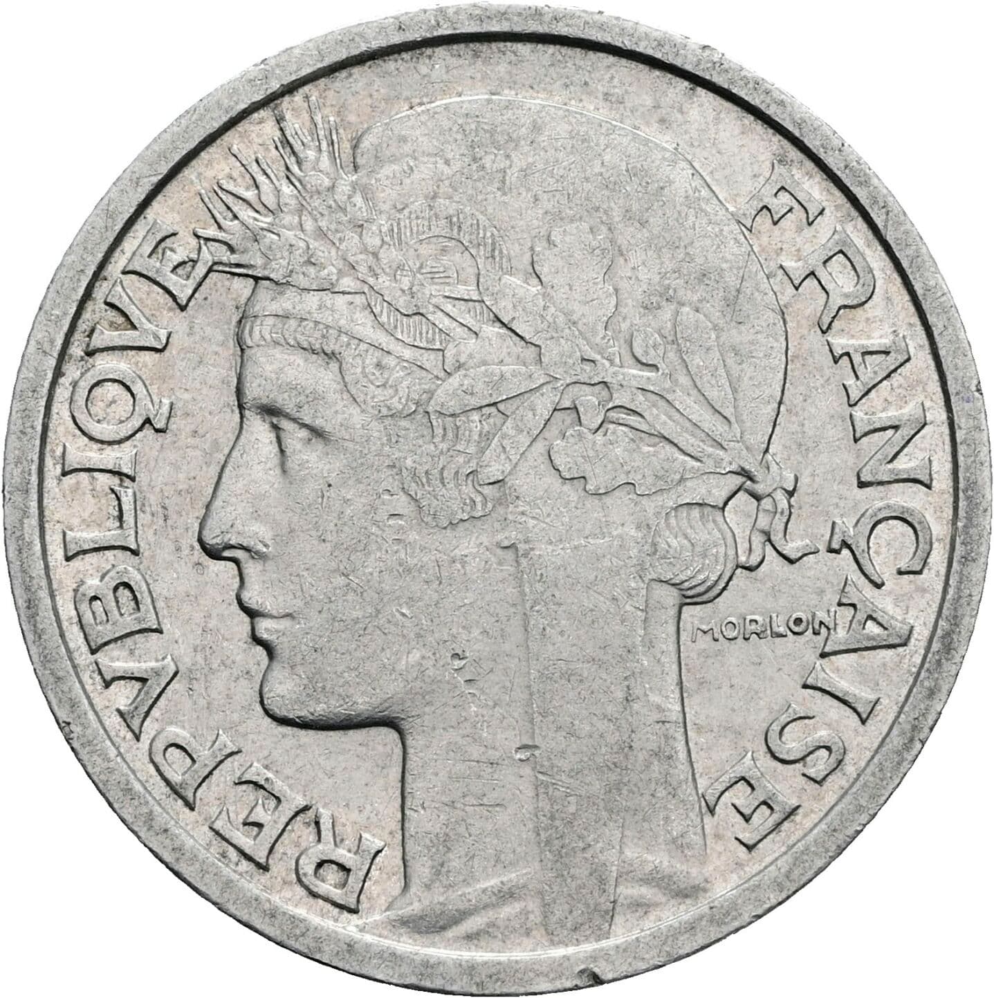 2 Francs 1947 – Rückseite