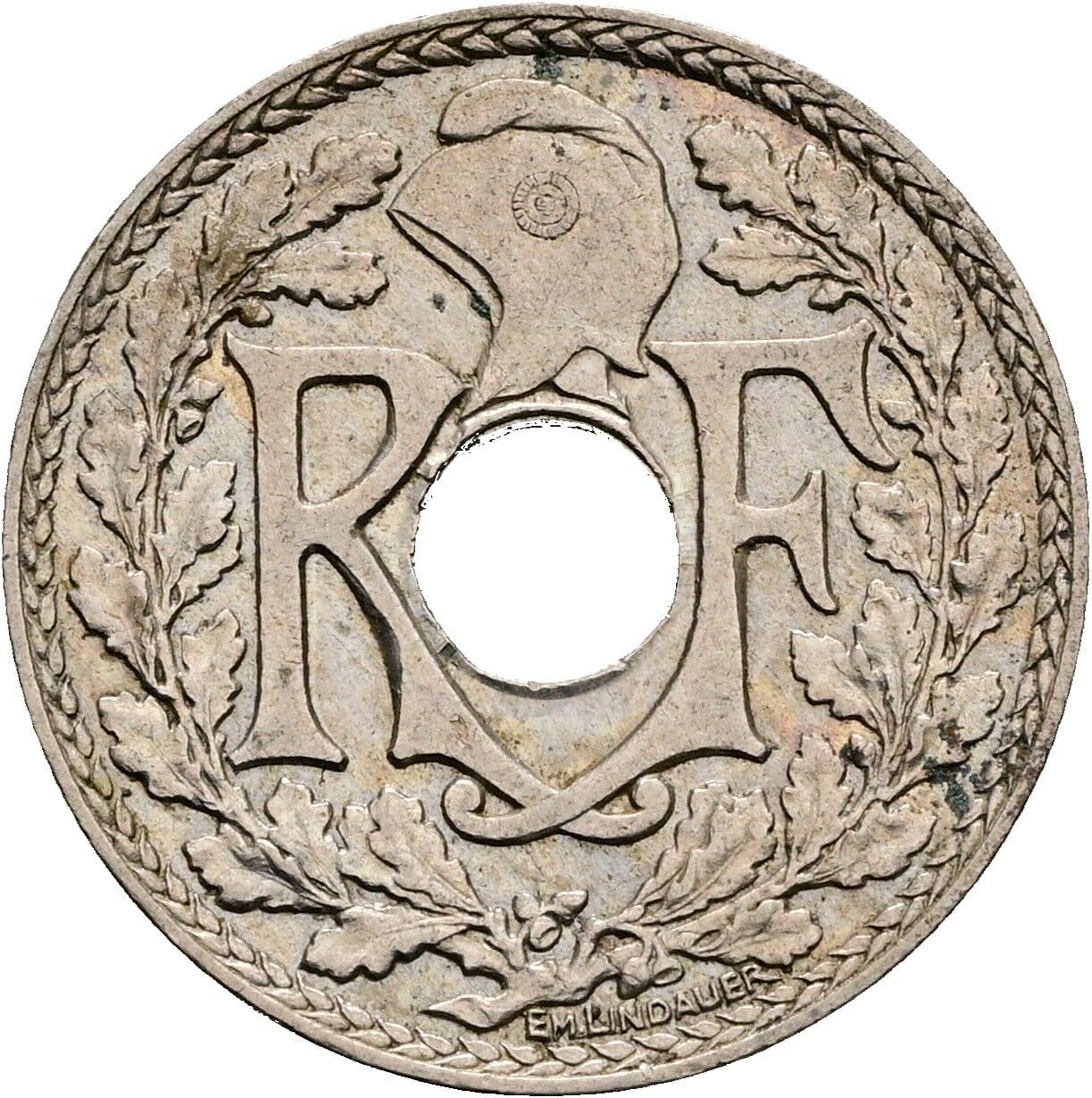 10 Centimes 1936 – Rückseite