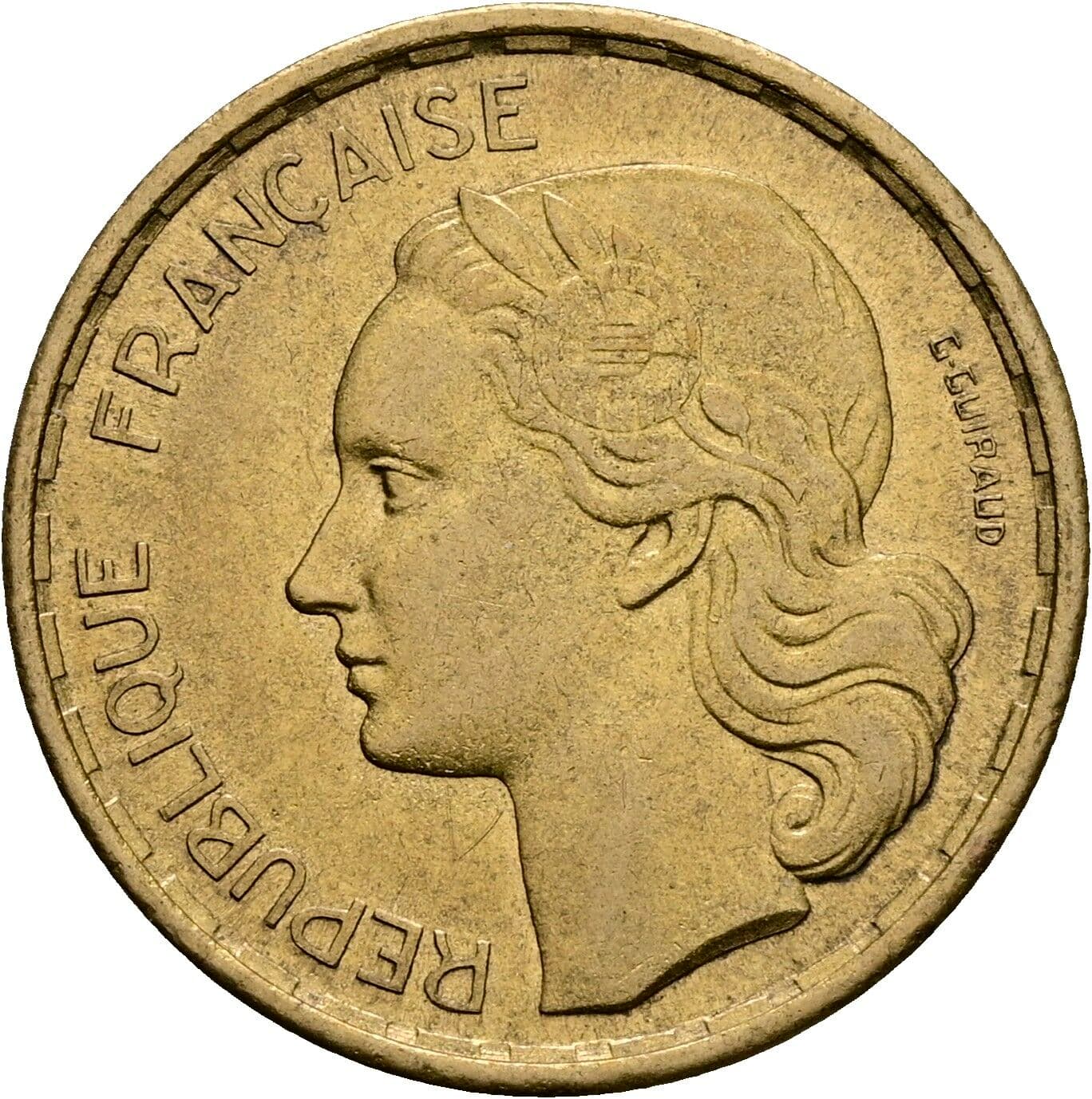 20 Francs 1950 – Vorderseite