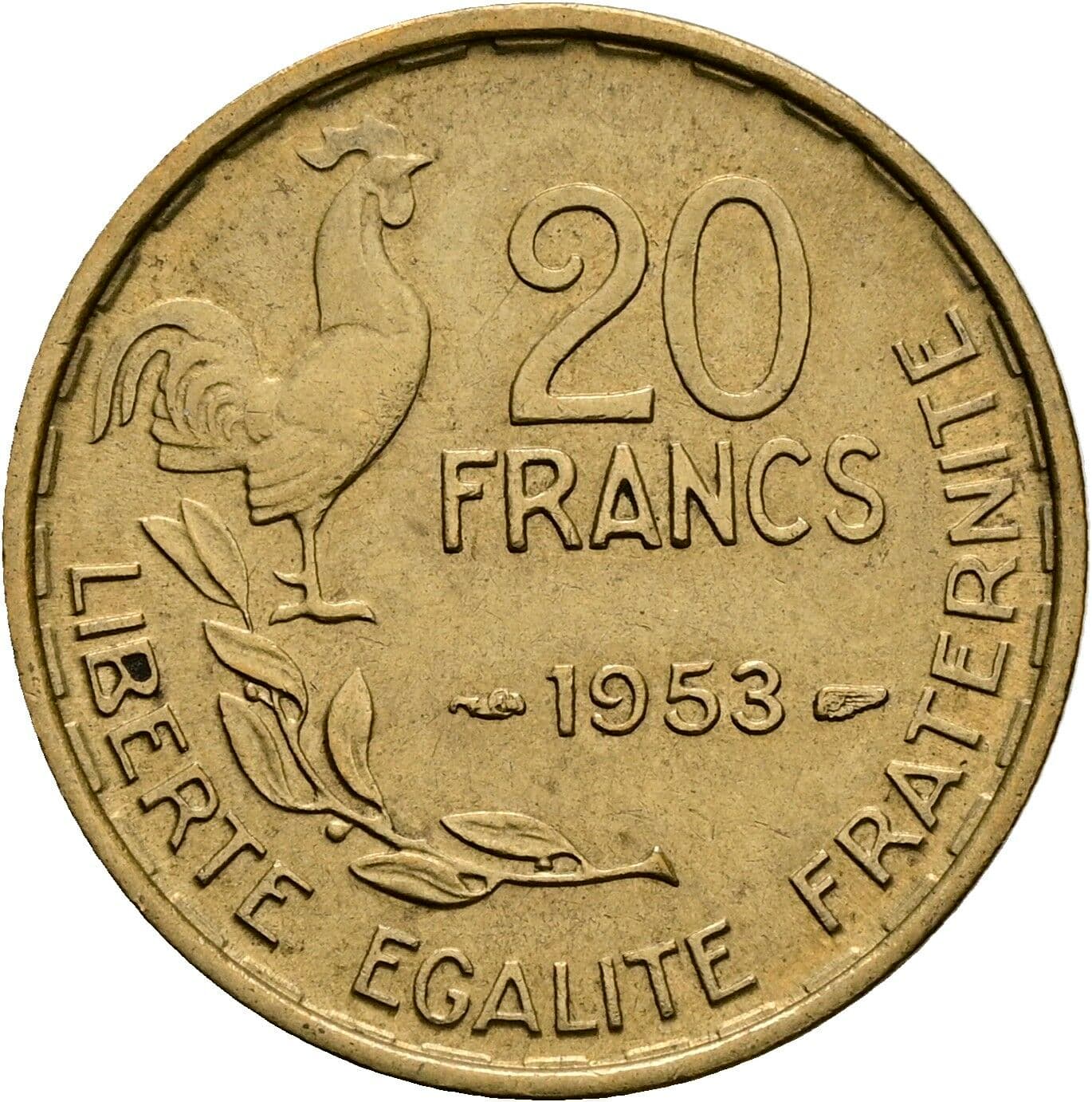 20 Francs 1953 – Vorderseite