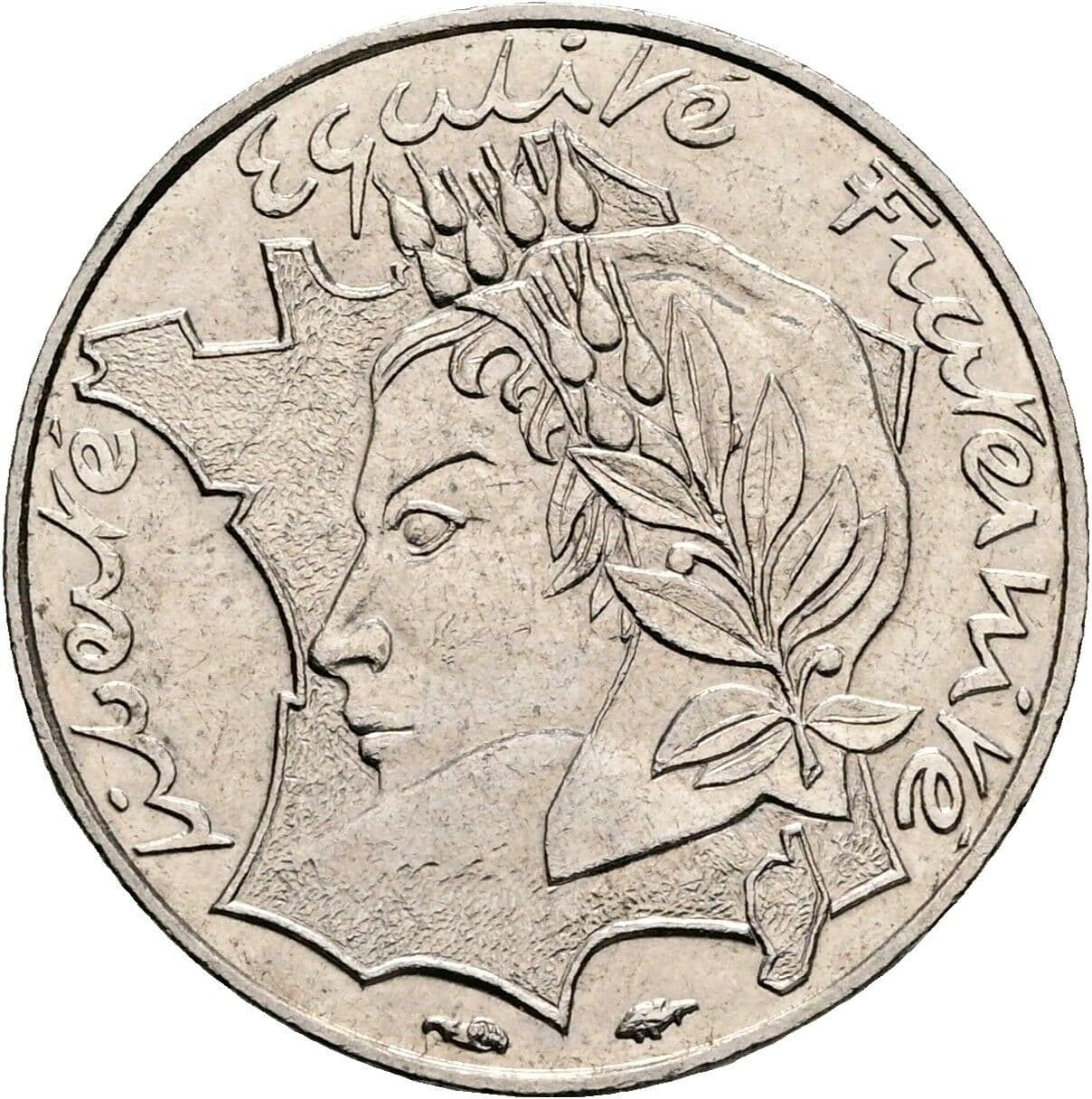 10 Francs 1986 – Rückseite