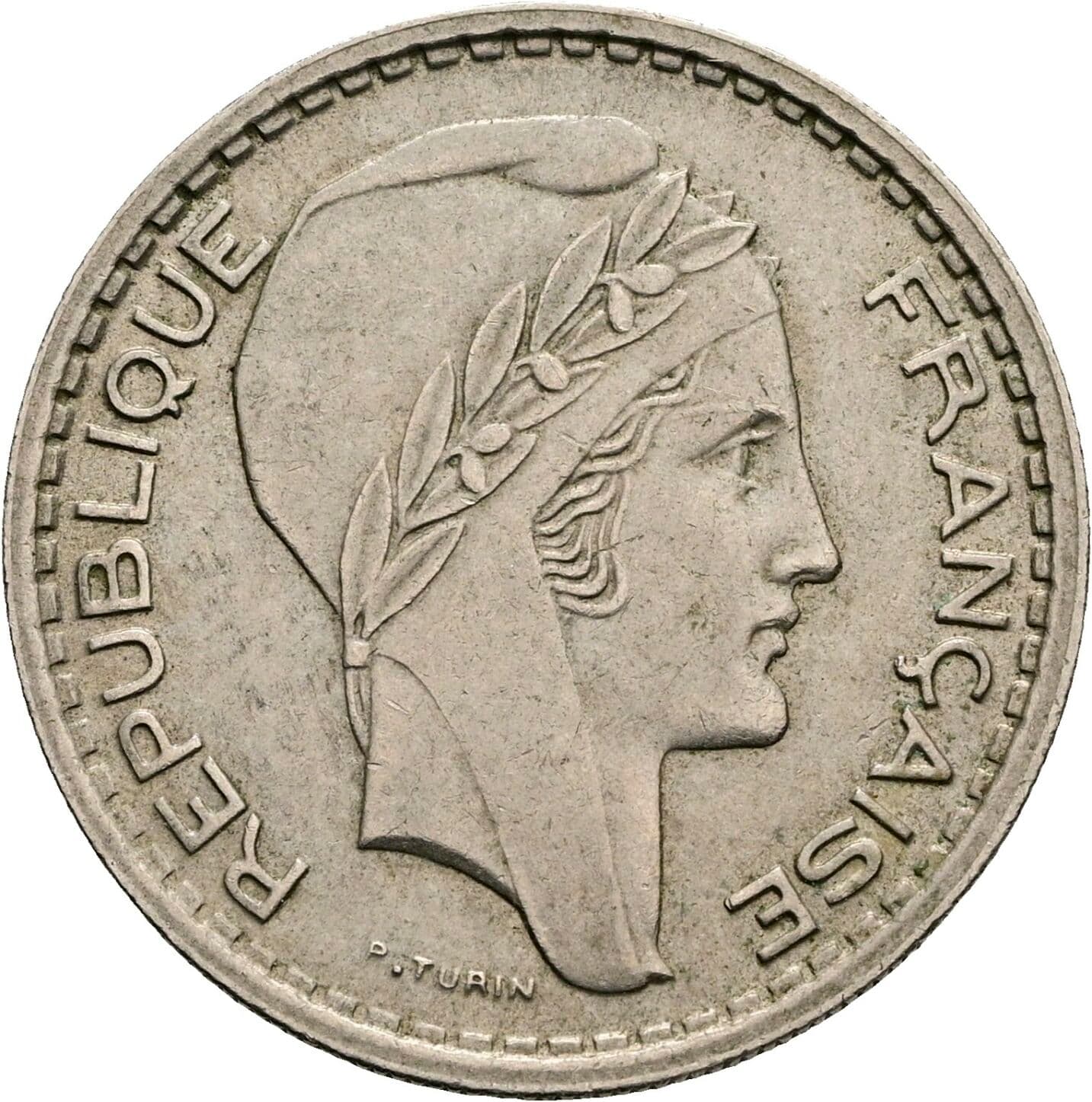10 Francs 1949 – Vorderseite