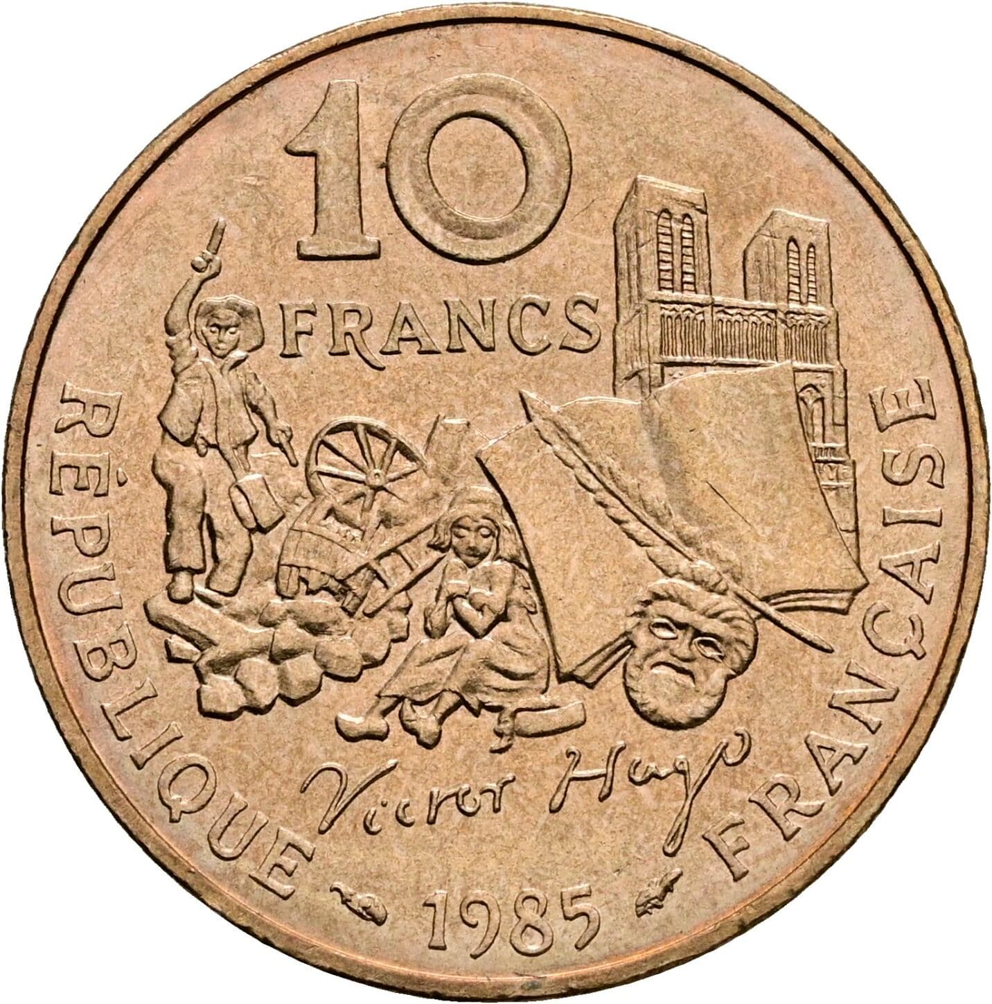 10 Francs 1985 – Vorderseite