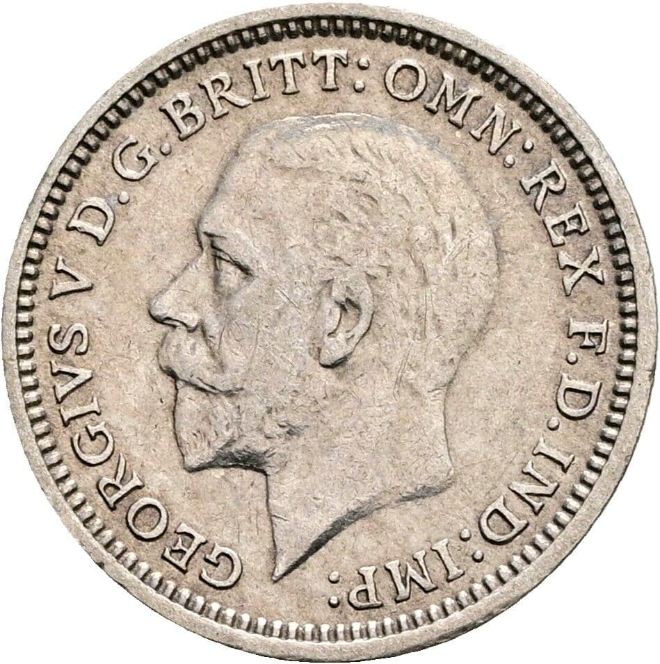 3 Pence Georg V. (1910-1936) 1935 – Vorderseite