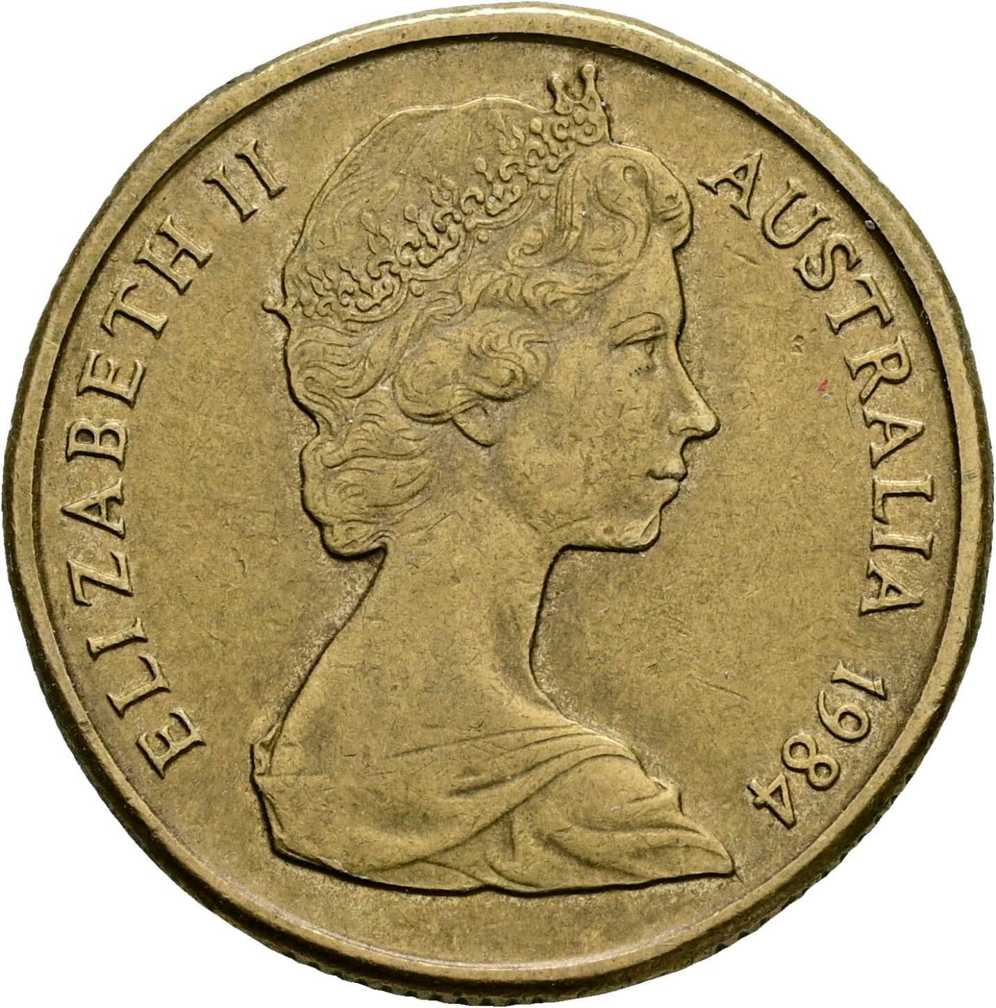 1 Dollar Elisabeth II. 1952-2022 1984 – Vorderseite