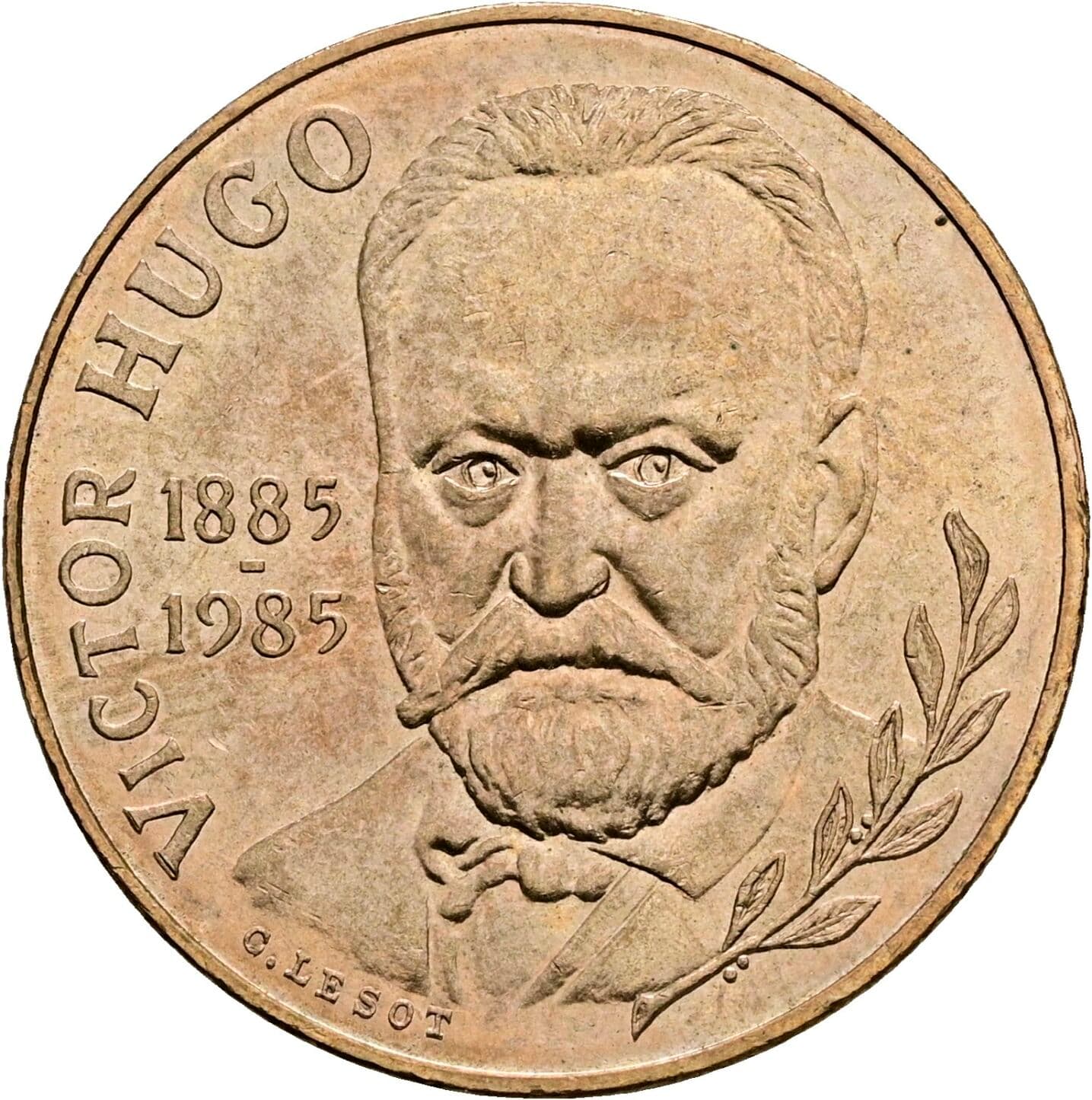10 Francs 1985 – Rückseite