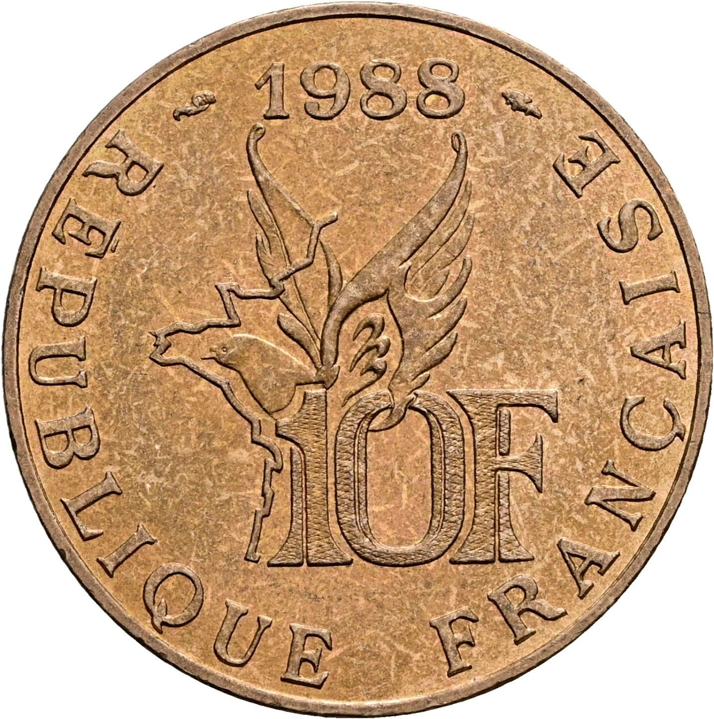 10 Francs 1988 – Vorderseite