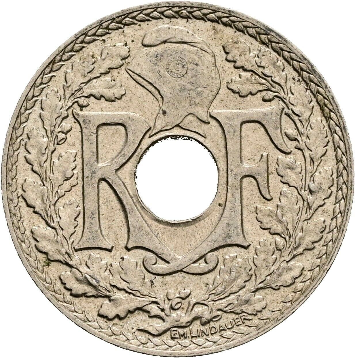 10 Centimes 1938 – Rückseite