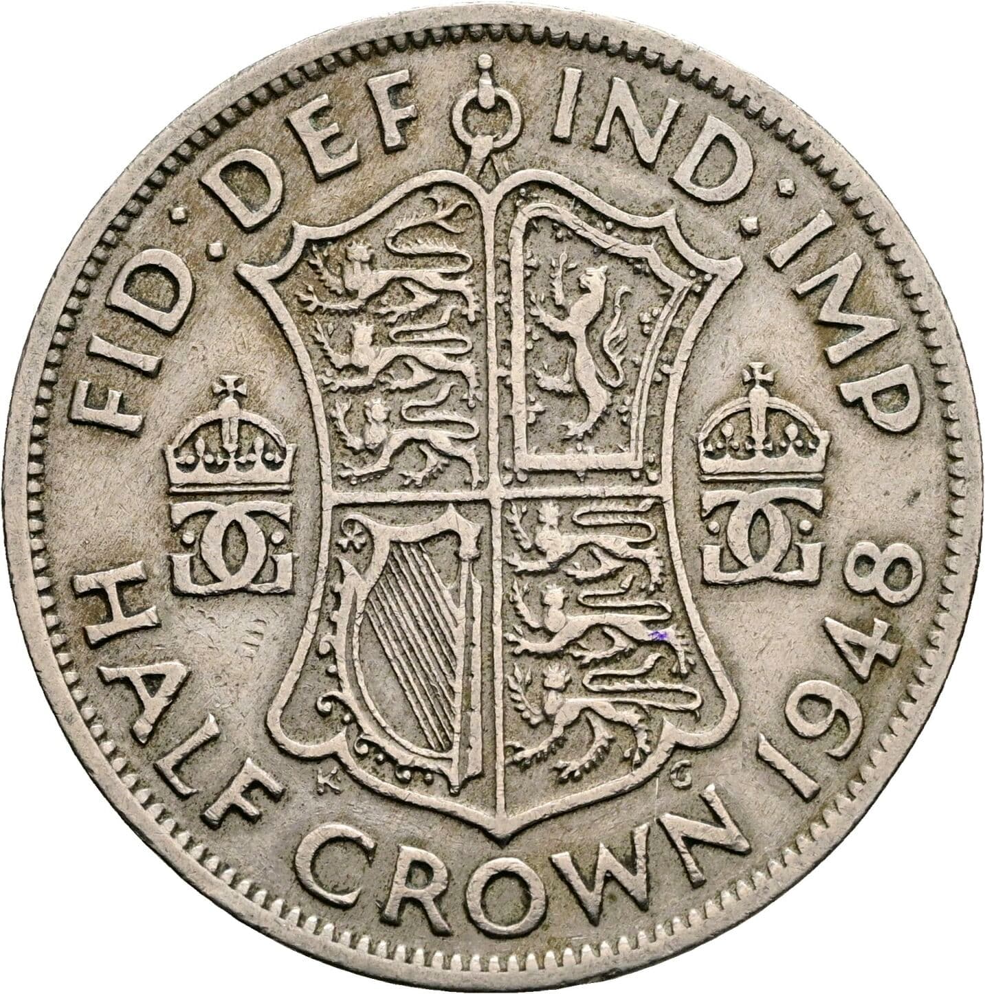 Half Crown Georg VI. (1936-1952) 1948 – Rückseite