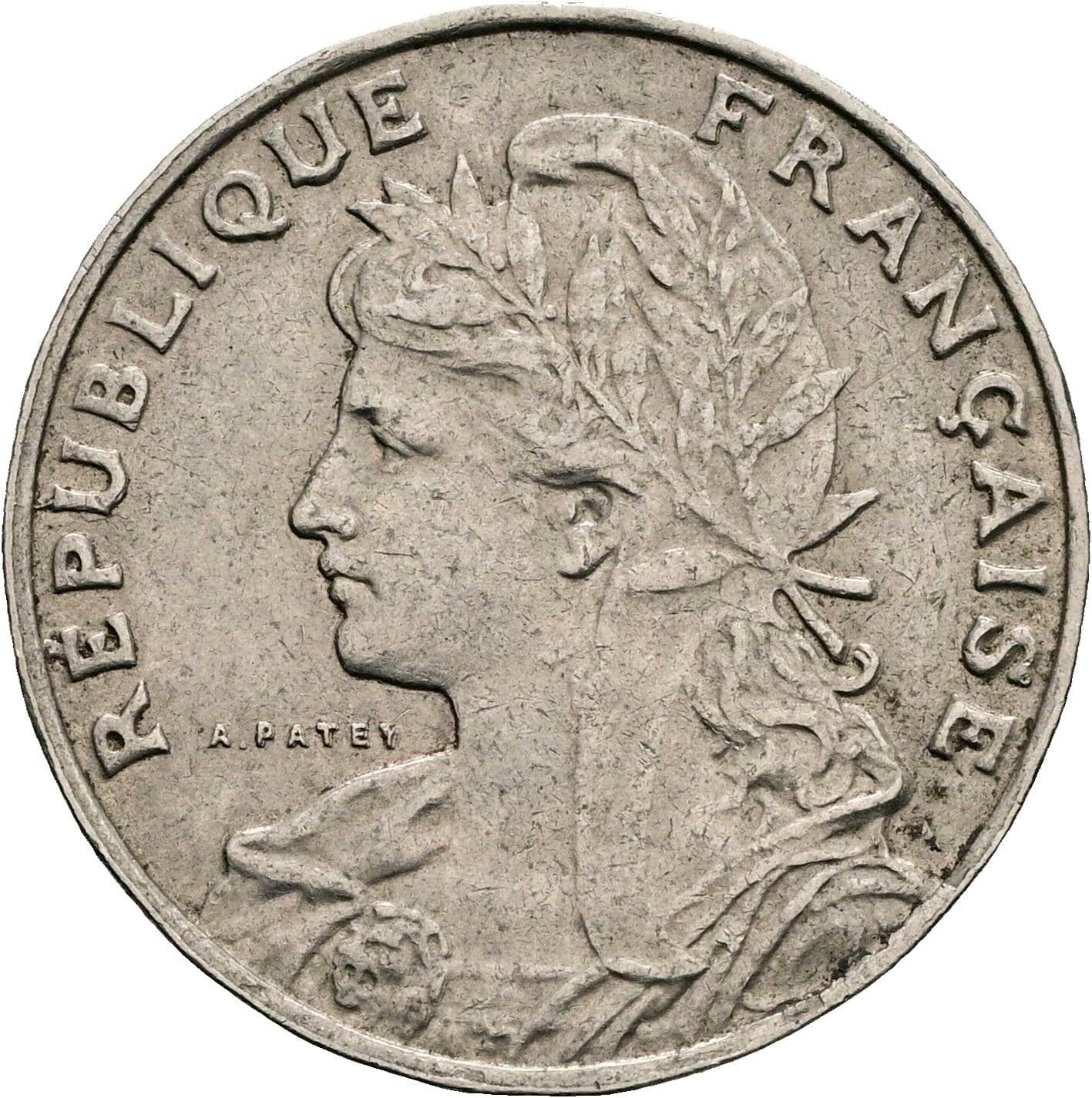 25 Centimes 1905 – Vorderseite