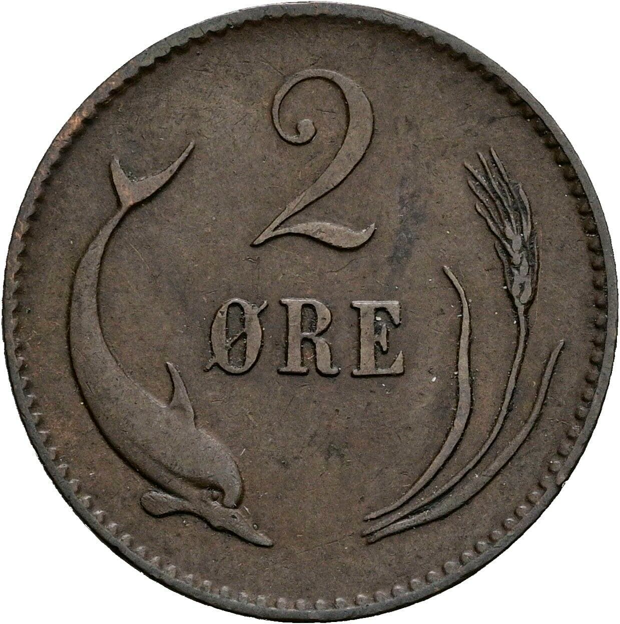 2 Ore 1874 – Vorderseite