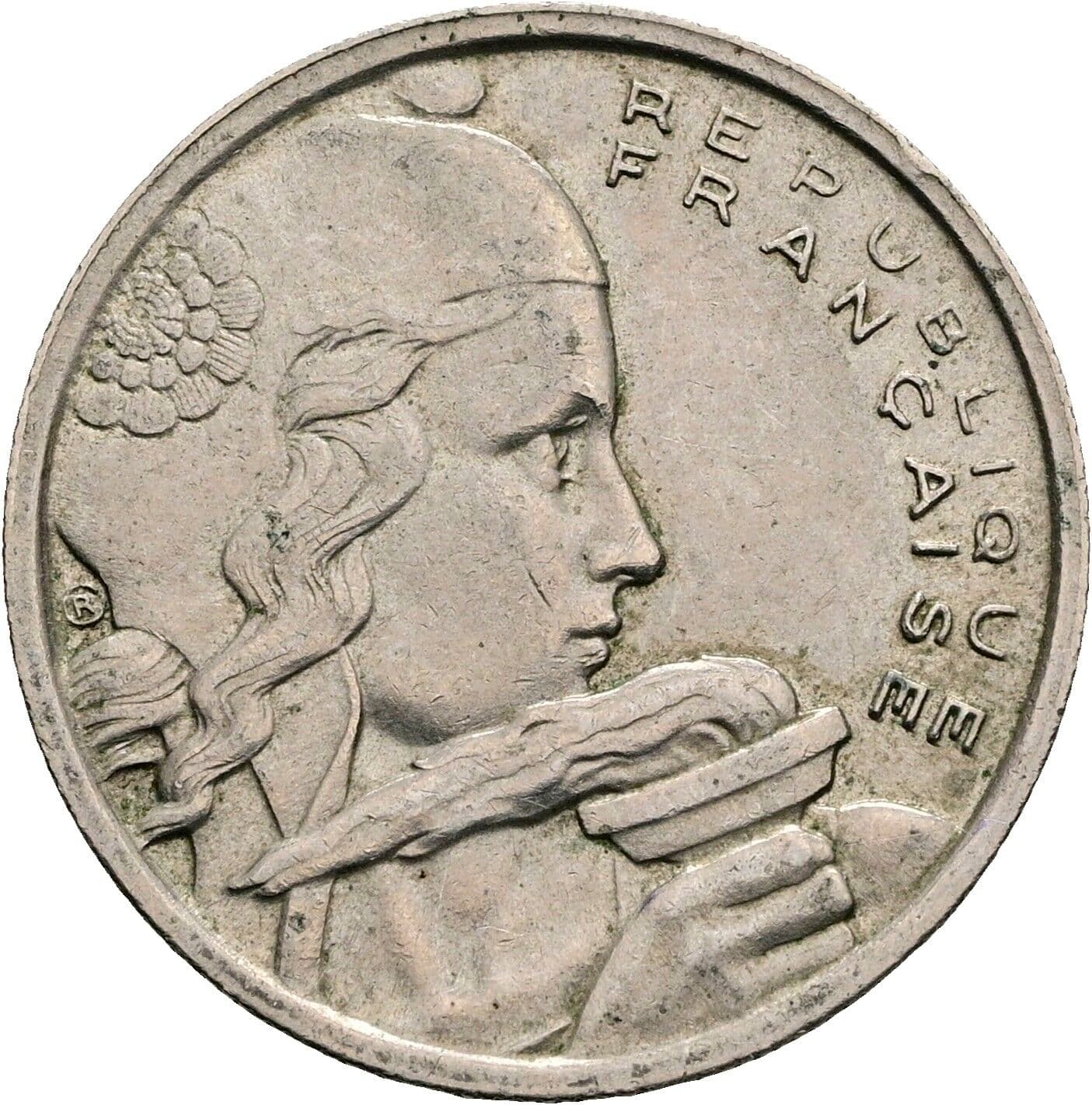100 Francs 1954 – Rückseite