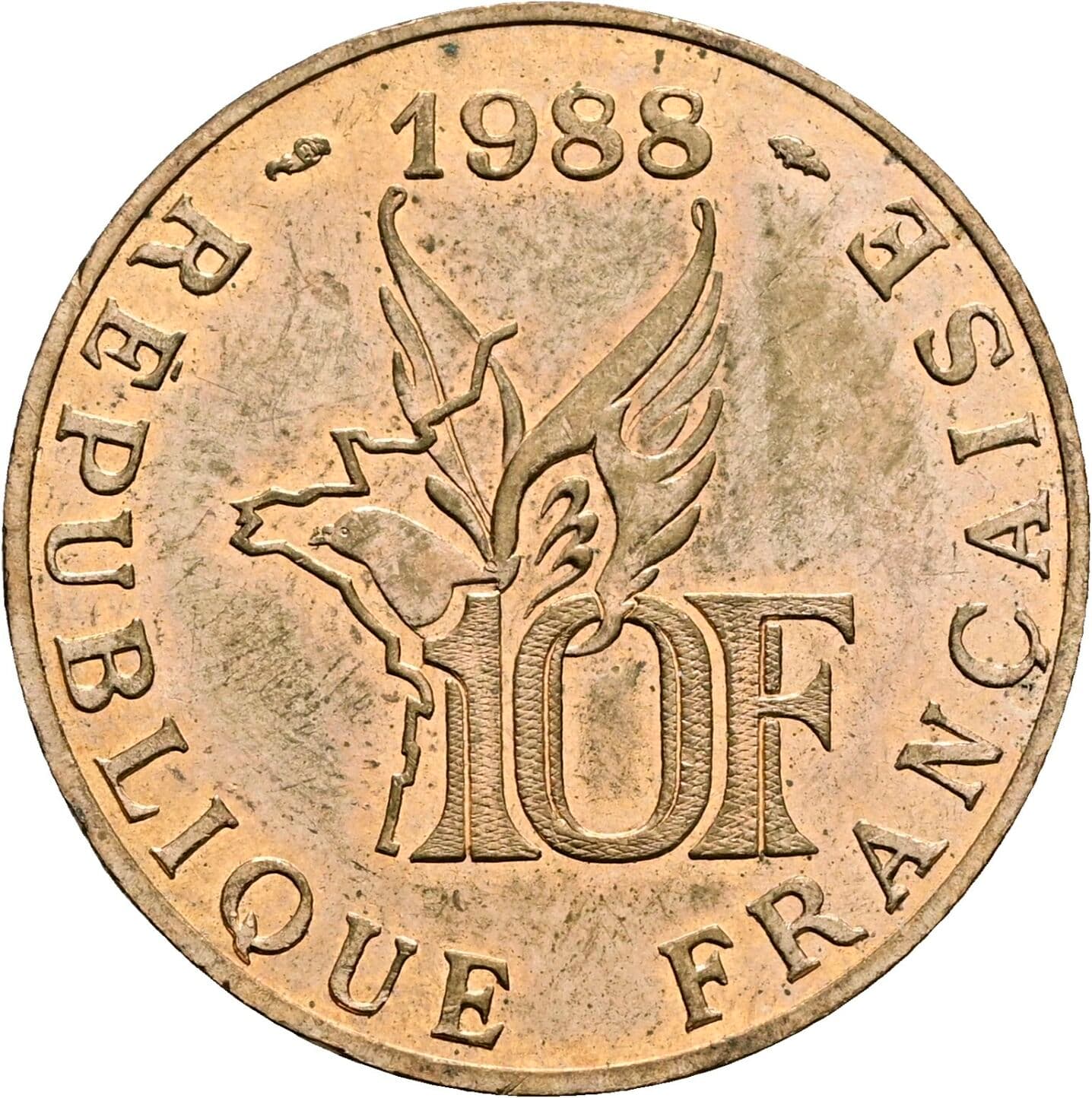 10 Francs 1988 – Vorderseite
