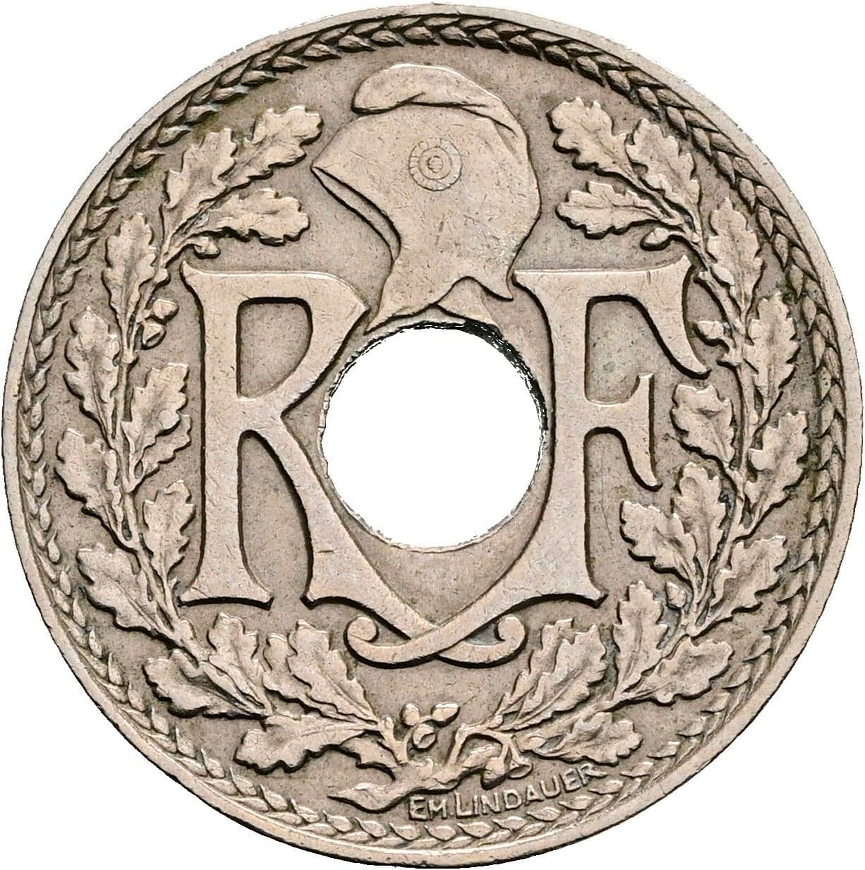 10 Centimes 1931 – Rückseite