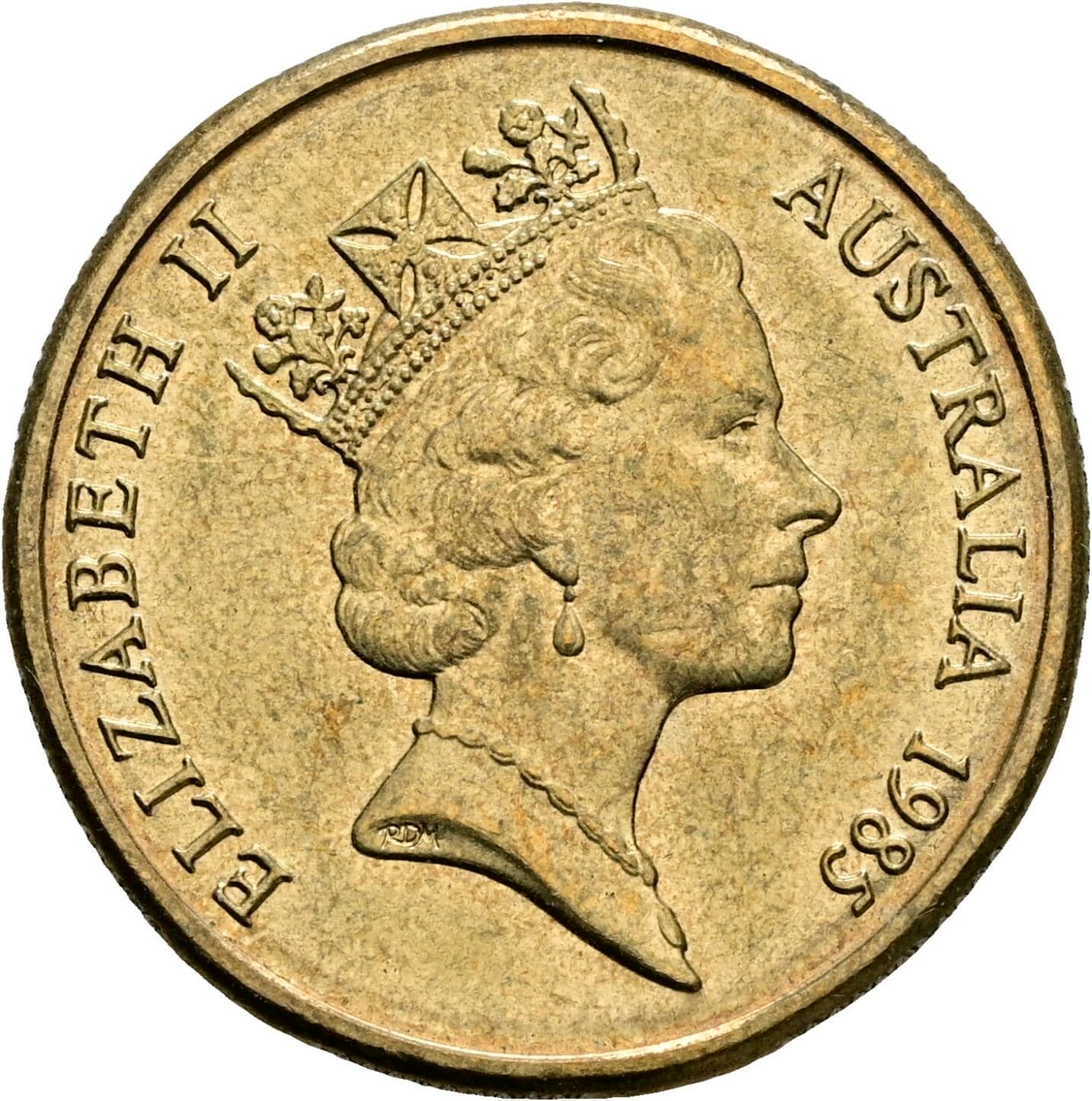 1 Dollar Elisabeth II. 1952-2022 1985 – Vorderseite