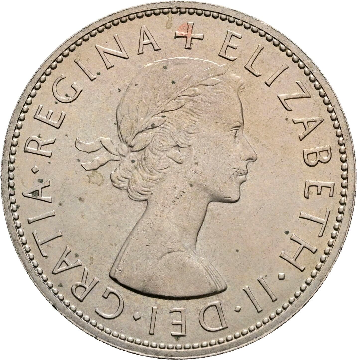 Half Crown Elisabeth II. 1952-2022 1967 – Vorderseite