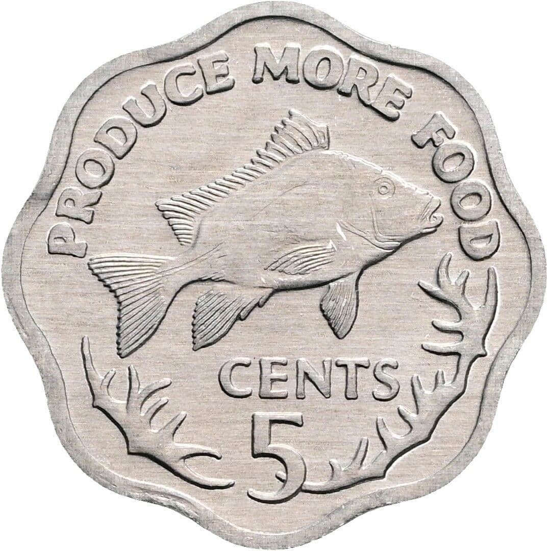 5 Cents 1977 – Vorderseite