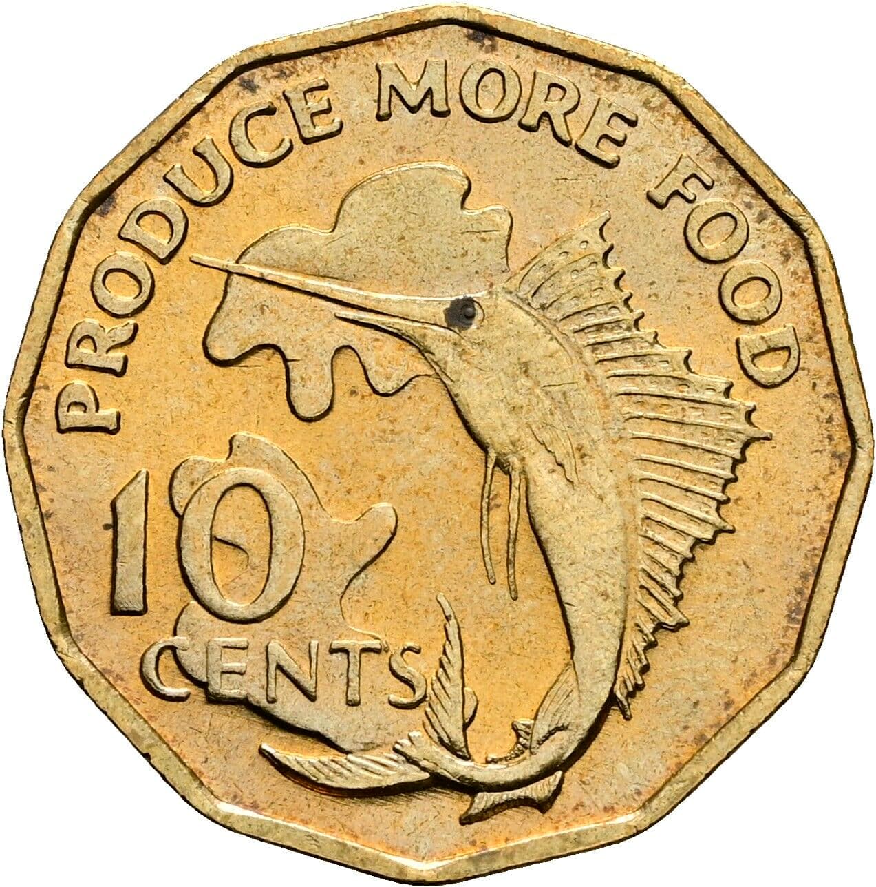10 Cents 1977 – Vorderseite