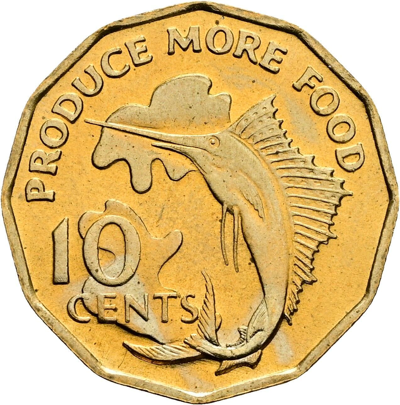 10 Cents 1977 – Vorderseite