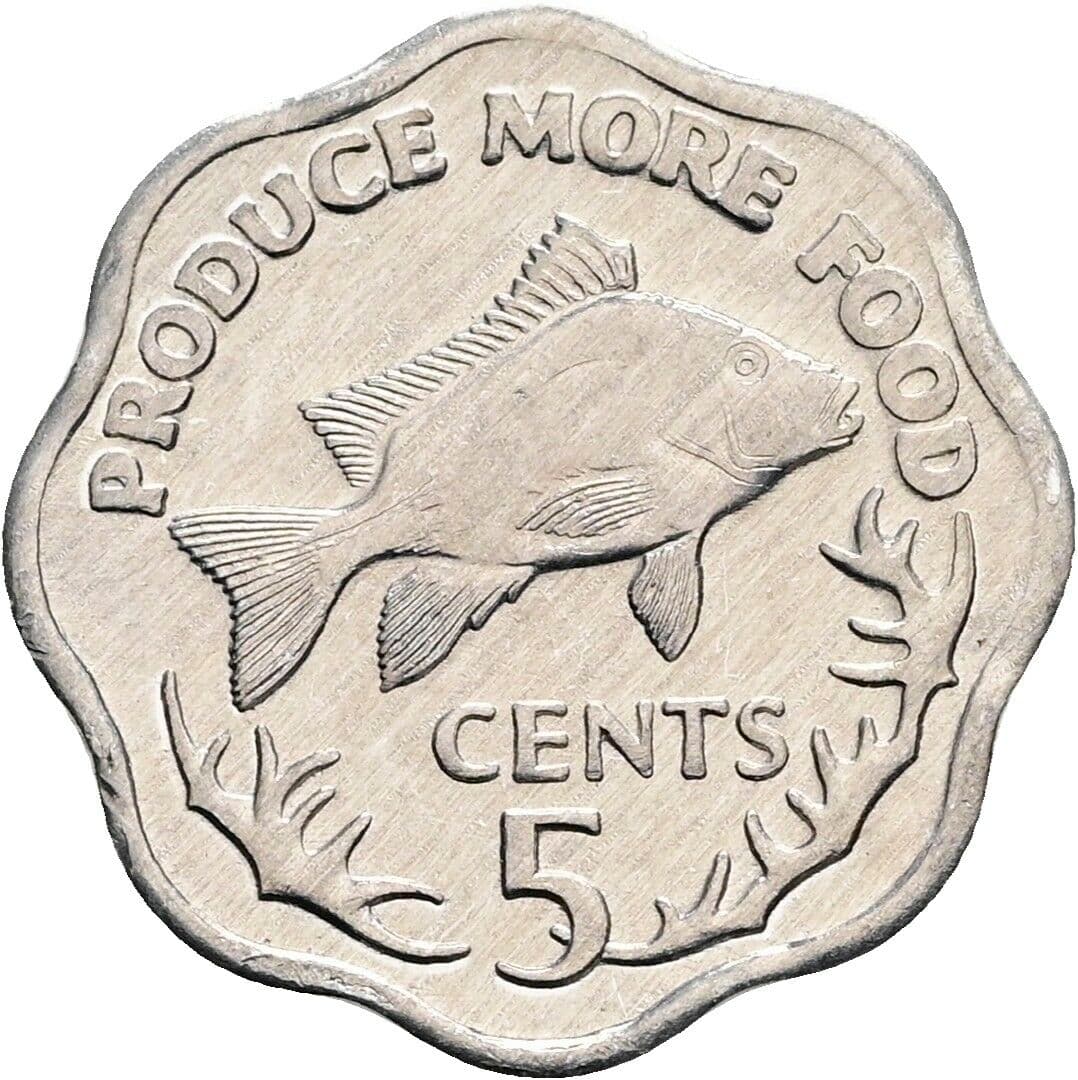 5 Cents 1977 – Vorderseite