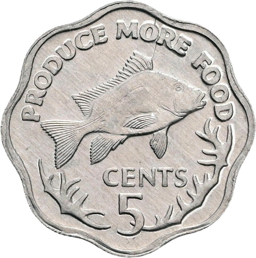 5 Cents 1977 – Vorderseite