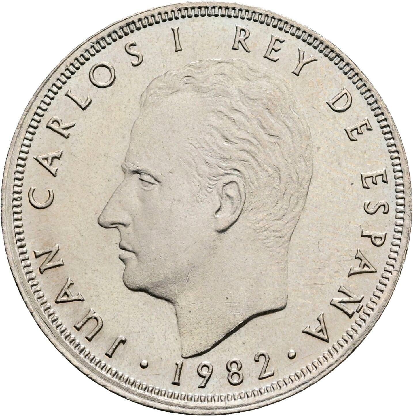25 Pesetas Juan Carlos (1975-2014) 1982 – Vorderseite
