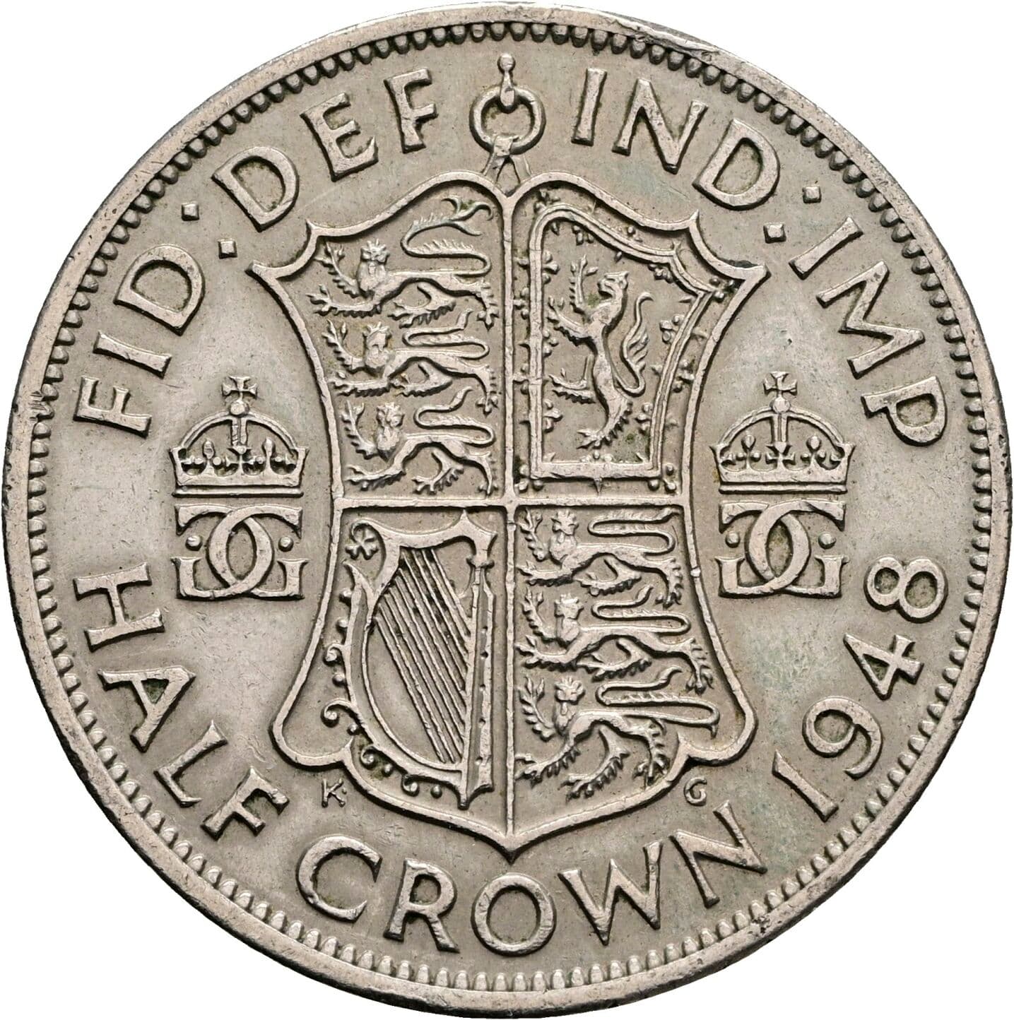 Half Crown Georg VI. (1936-1952) 1948 – Rückseite