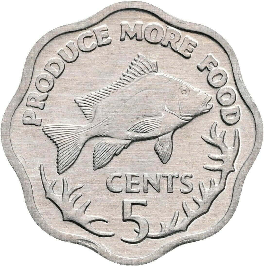 5 Cents 1977 – Vorderseite