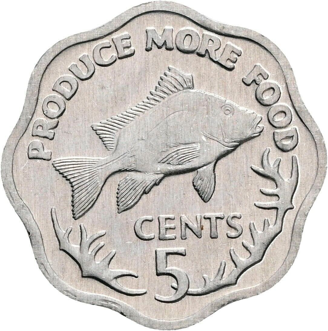 5 Cents 1977 – Vorderseite
