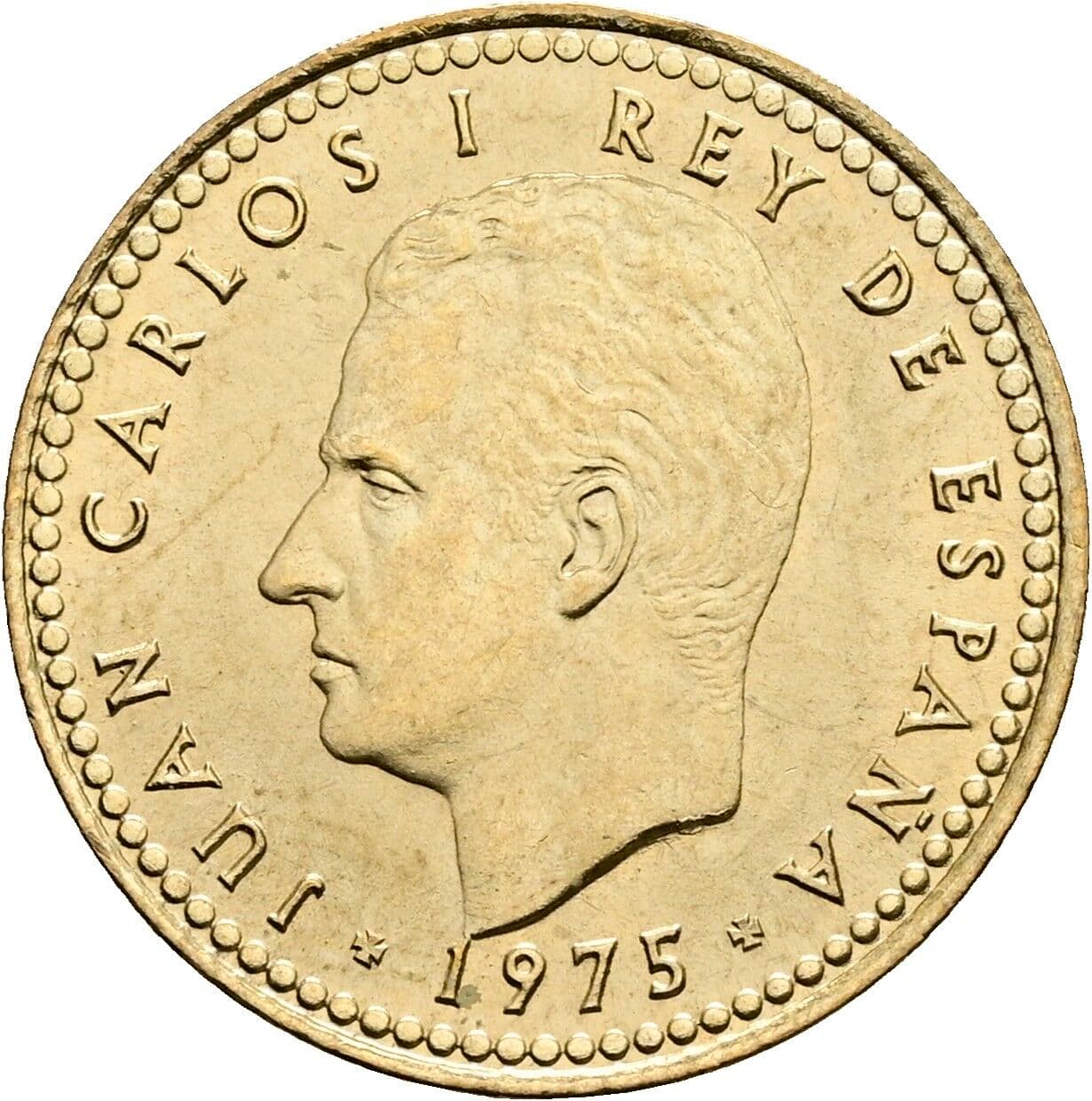 1 Peseta Juan Carlos (1975-2014) 1975 – Vorderseite