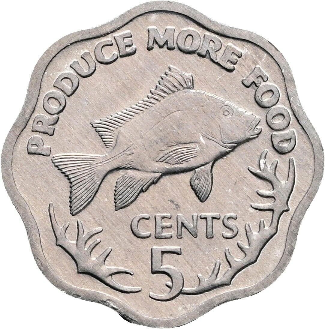 5 Cents 1977 – Vorderseite