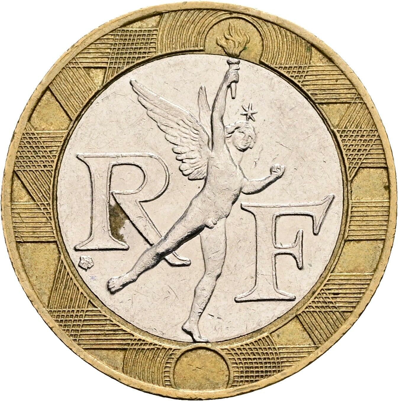 10 Francs 1990 – Rückseite