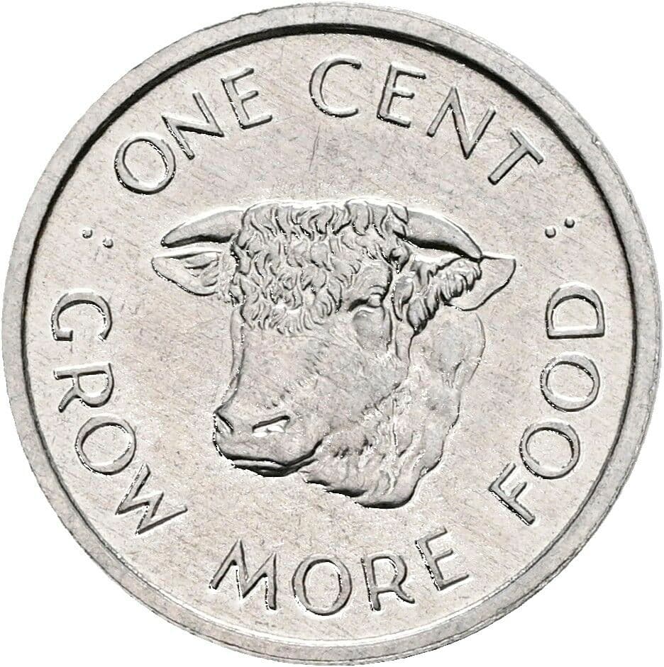1 Cent Elisabeth II. 1952-2022 1972 – Rückseite