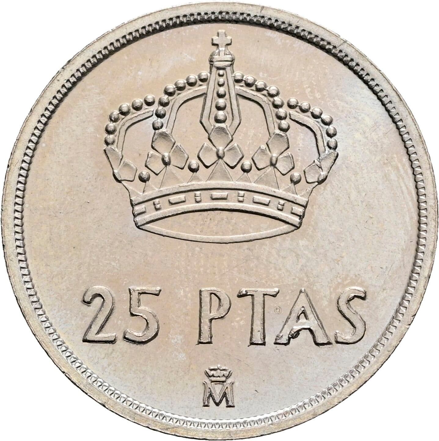25 Pesetas Juan Carlos (1975-2014) 1982 – Rückseite