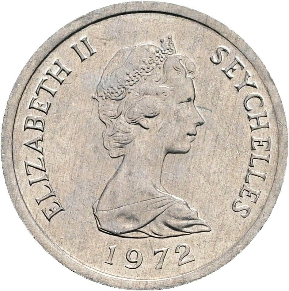 1 Cent Elisabeth II. 1952-2022 1972 – Vorderseite