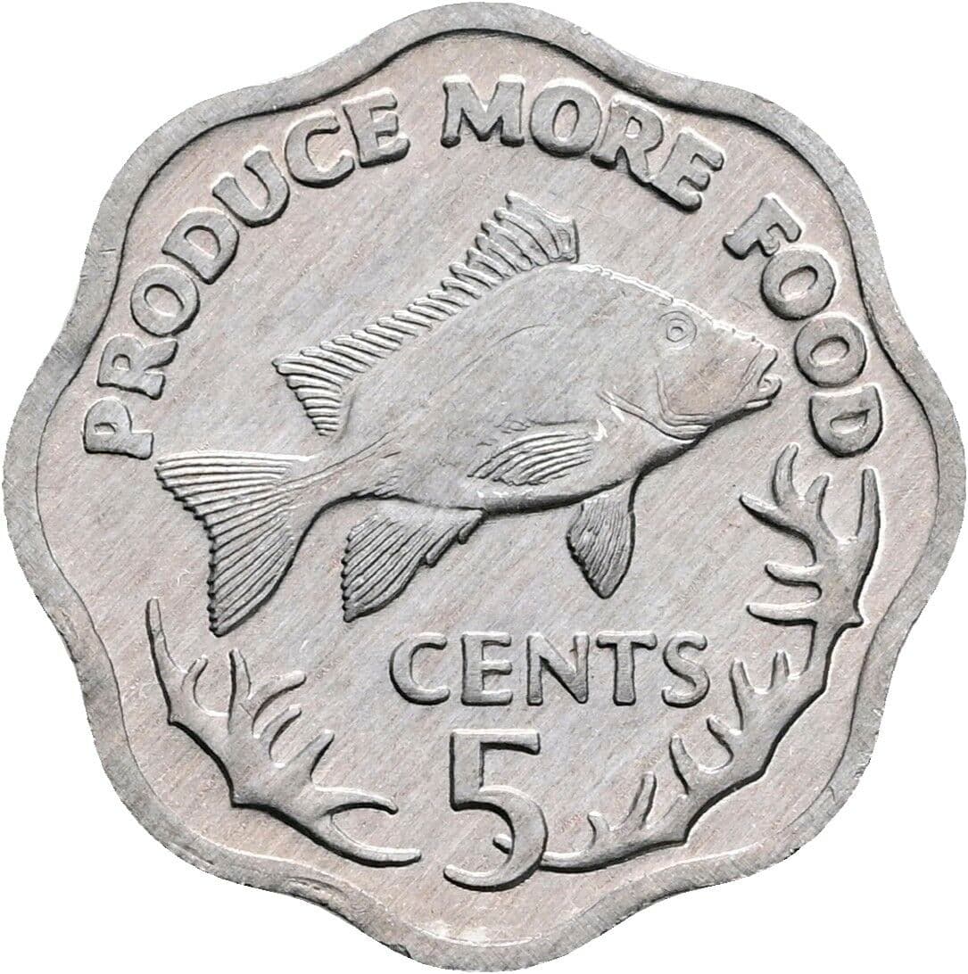 5 Cents 1977 – Vorderseite